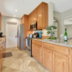 Kitchen with wooden floor