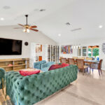 Luxury Drawing Room Green Couch