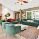 Luxury Drawing Room Green